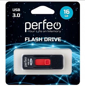 Флэш-память PERFEO C08 16 Гб USB 3.0 черный