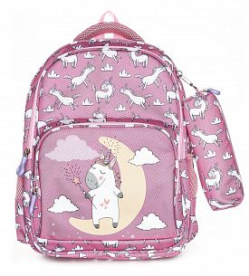 Рюкзак мягкий Schoolformat Little unicorn, модель SOFT 2+, мягкий каркас, двухсекционный, 40,5х29х14 см, 17 л, для девочек