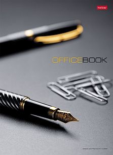 Бизнес-блокнот А4 120 листов клетка Office Book 7БЦ твердая обложка глянцевая ламинация цветной блок 60 г/м2