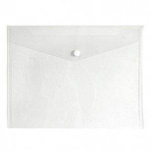 Пластиковый конверт INFORMAT А5+, на кнопке, прозрачный 180 мкм