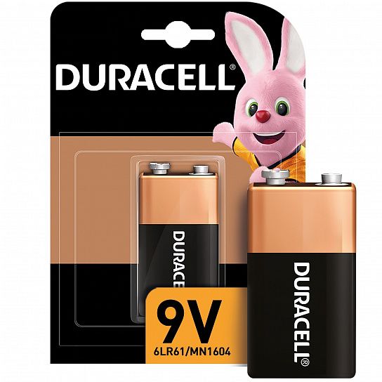 Батарейка Duracell КРОНА 6LR61 алкалиновая 9V 1 шт/упак