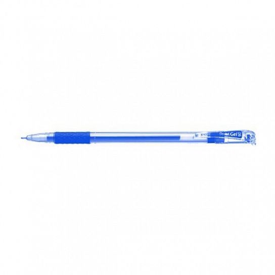 Ручка гелевая GEL 0,5 мм синяя резиновый грип