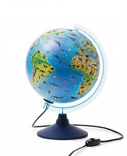 Интерактивный глобус Зоогеографический 25 см с подсветкой