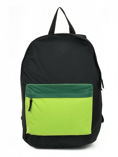 Рюкзак Creativiki STREET BASIC 17 л 40х28х15 см мягкий 1 секц. универс. черно-зеленый