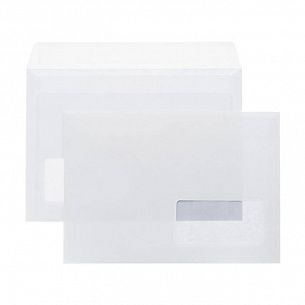 Конверт почтовый С5 (162х229) ОКНО справа, белый, стрип, внутренняя запечатка, 80 г/м2