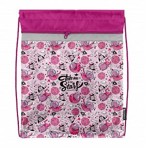 Мешок для обуви Schoolformat COSMOCAT 42х34 см, с карманом