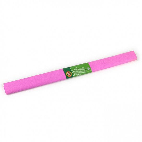 Бумага цветная крепированная KOH-I-NOOR розовая 50х200 см, 32 г/м2 в рулоне