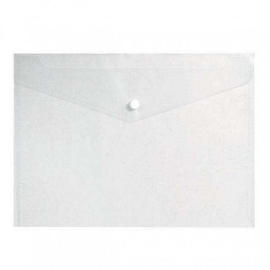 Пластиковый конверт INFORMAT А4, на кнопке, прозрачный 150 мкм