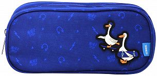 Пенал 3 отделения LOREX KIDS SKATE GOOSE 210x90x90 мм синий, полиэстер