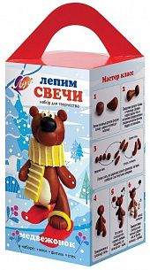 Набор для творчества лепим свечи МЕДВЕЖОНОК