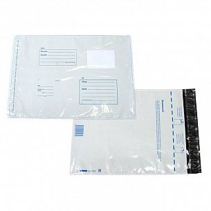 Пакет почтовый полиэтилен С5 (162х229 мм) КУДА-КОМУ стрип белый