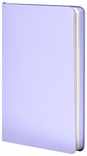 Ежедневник В6 недатированный LOREX PASTEL 128 л. лавандовый, искусственная кожа, soft touch, блинтовое тиснение, с ляссе