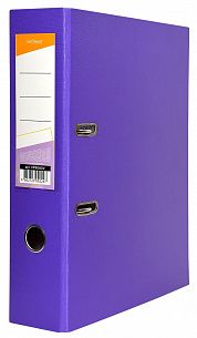 Папка-регистратор INFORMAT 75 мм одностороннее покрытие PVC, фиолетовая