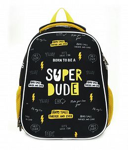 Рюкзак Schoolformat Super boy, модель ERGONOMIC LIGHT, жесткий каркас, двухсекционный, 38х30х18 см, 19,8л, для мальчиков