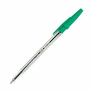 Ручка шариковая Corvina 51, 1 мм, зеленая, прозрачный шестигранный корпус