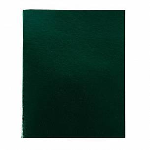 Тетрадь 96 листов LITE А4- в клетку, обложка бумвинил, на скрепке, зеленая