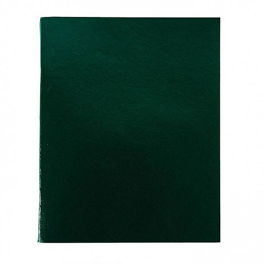 Тетрадь 96 листов LITE А4- в клетку, обложка бумвинил, на скрепке, зеленая