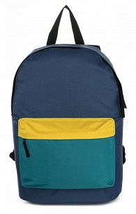 Рюкзак Creativiki STREET BASIC 17 л, 40х28х15 см, мягкий, 1 секционный, универсальный, сине-желтый