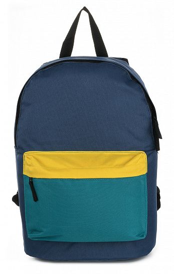 Рюкзак Creativiki STREET BASIC 17 л, 40х28х15 см, мягкий, 1 секционный, универсальный, сине-желтый