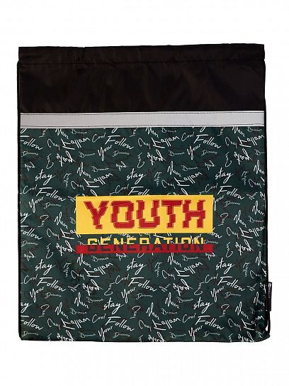 Мешок для обуви Schoolformat YOUTH 49х41 см, универсальный