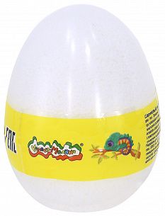 Пластилин шариковый мелкозерн. Каляка-Маляка белый 150 мл в яйце