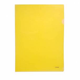 Папка-уголок STANGER А4 прозрачный пластик 200 мкм, желтая