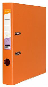Папка-регистратор INFORMAT 55 мм двухстороннее покрытие PVC, оранжевая