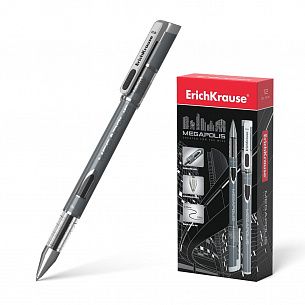 Ручка гелевая ErichKrause MEGAPOLIS GEL 0,5 мм черная