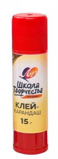 Клей-карандаш Луч "Школа творчества" на PVP основе, 15 г