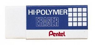 Ластик PENTEL HI-POLYMER ERASER 35x16x11,5 мм полимер, картонный держатель